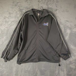 Badger Sport Mens Jacket USBC Open Championship 2015 Zip Up Athletic Logo Gray L